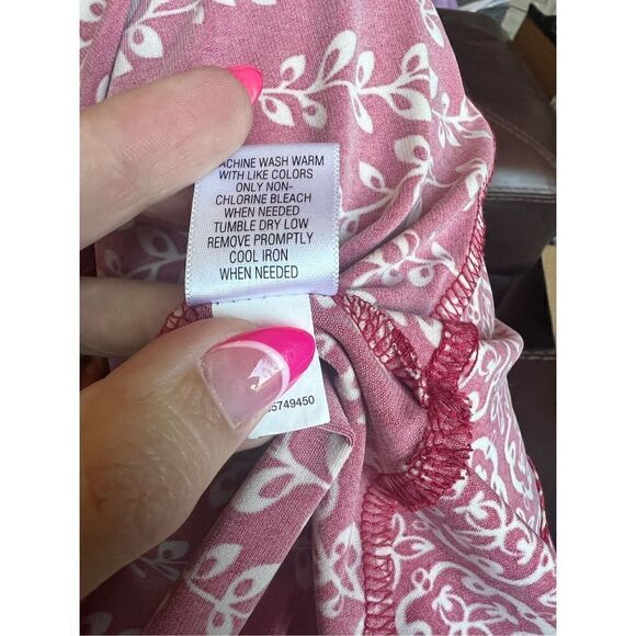 Apt. 9 stretch just past knee wrap front dress size L - Picture 5 of 6